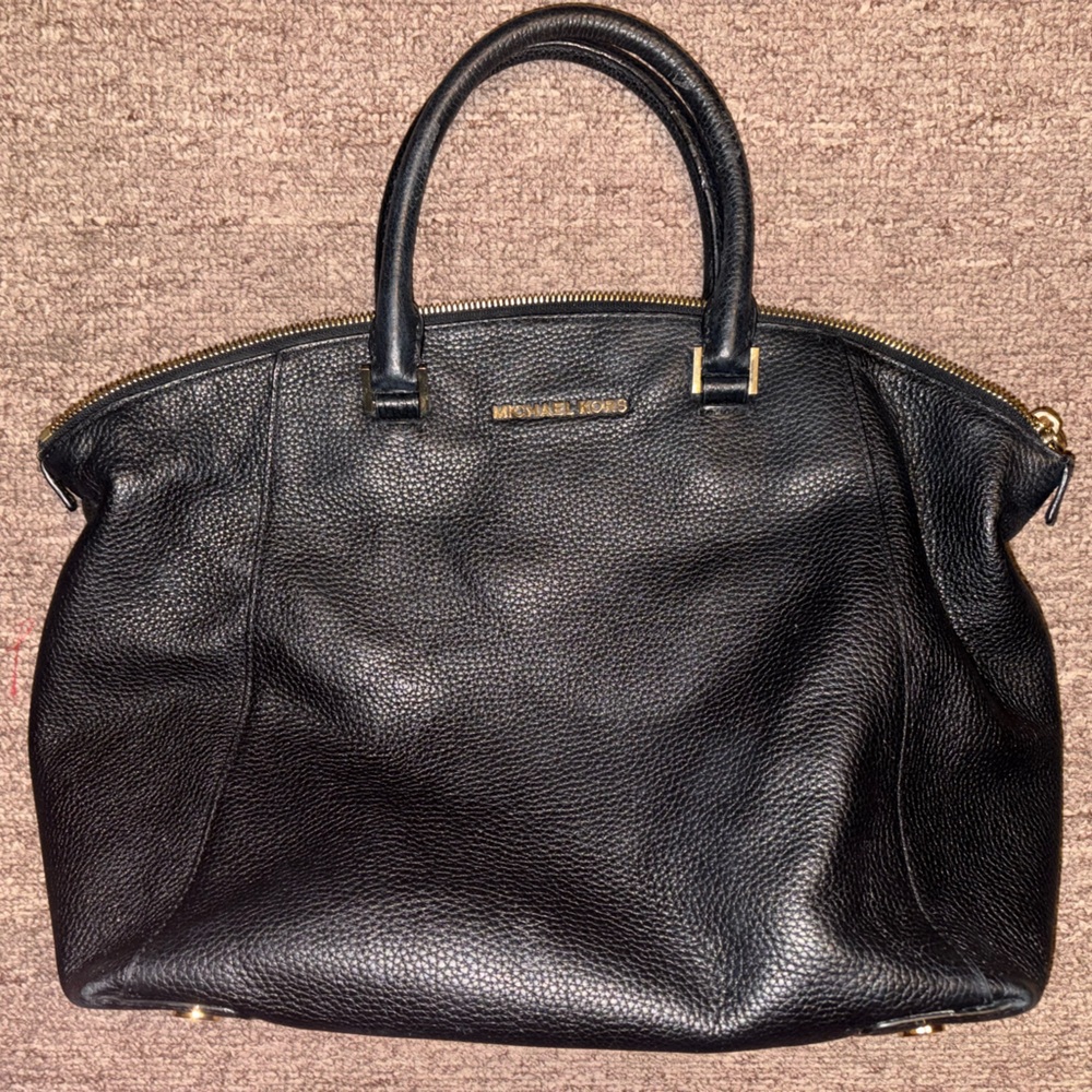 Black Leather Handbag